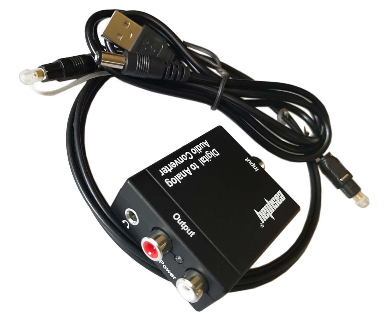 easyday Digital Optical Coaxial Toslink to Analog RCA 3.5mm Audio Converter Adapter with 1.5m Optical Cable