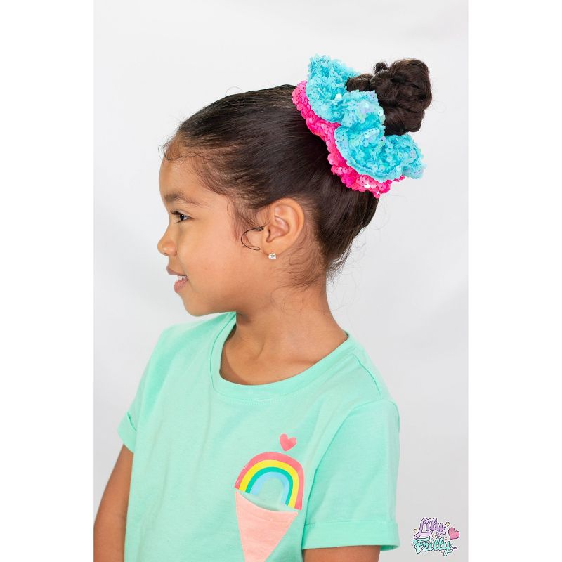 Lily Frilly Sequin Scrunchie Set