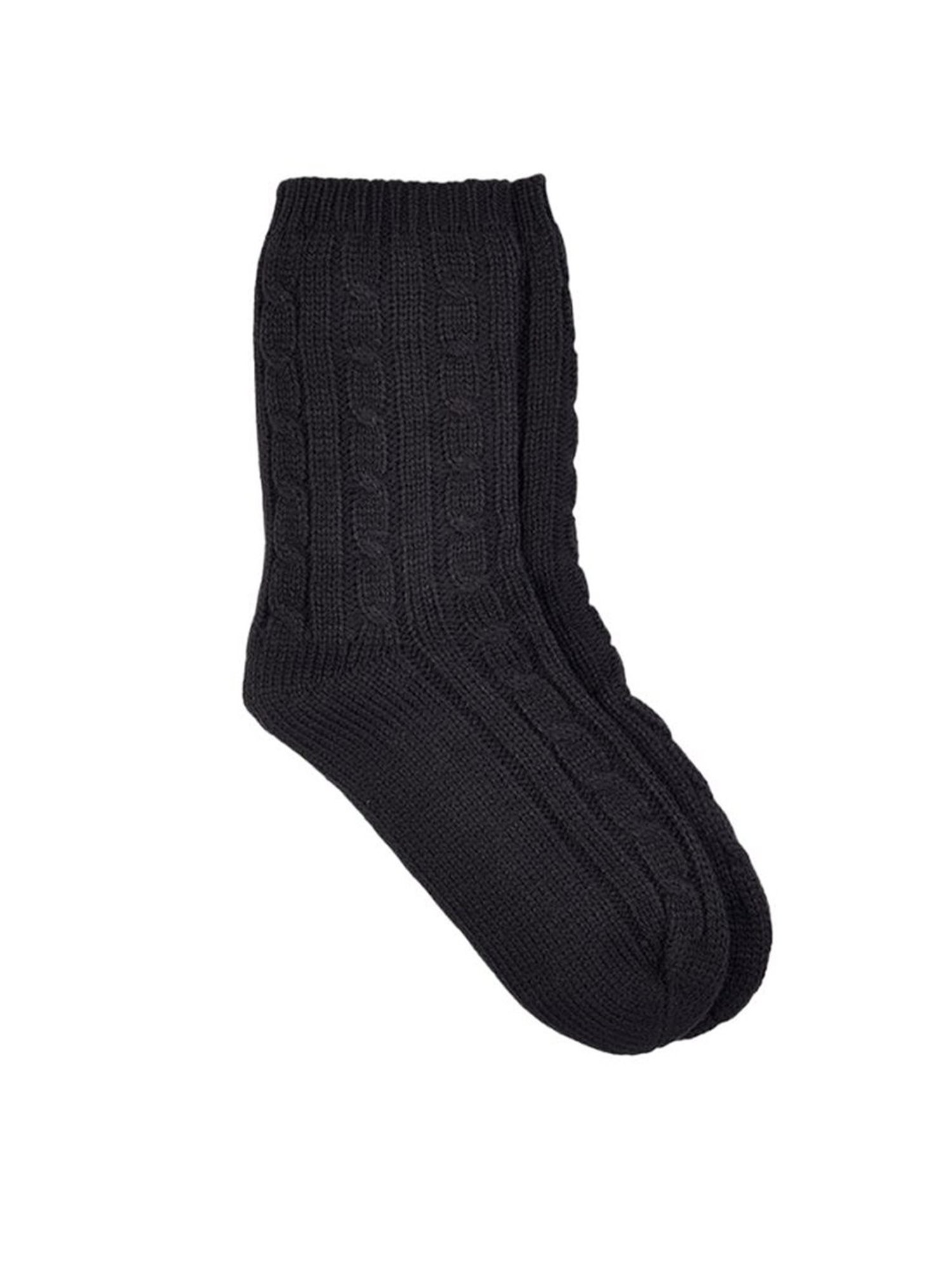 Forever Glam by Pantaloons Grey Acrylic Solid Socks