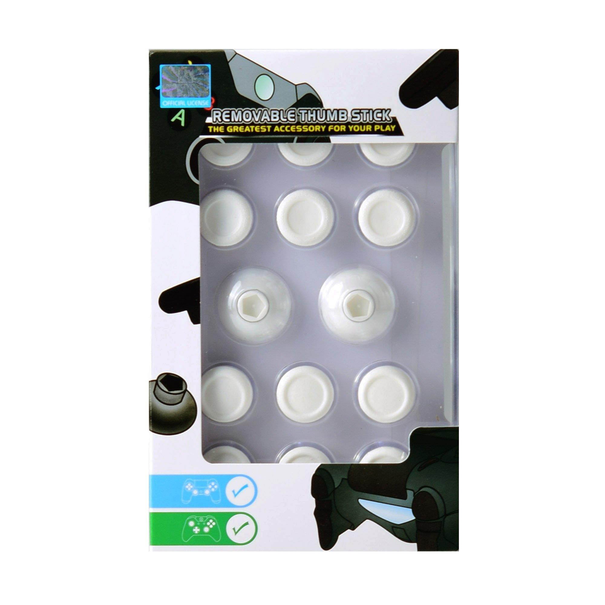 Project Design 14 in 1 Removable Thumb Stick for PS4/Xbox One Controller White