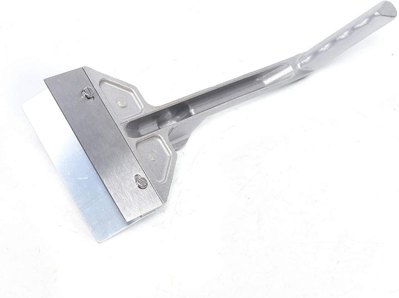 LOYALHEARTDY Frying Table Cleaning Shovel, Stainless Steel Barbecue Scraper, Barbecue Accessory Tool Set, With 4 Replacement Blades