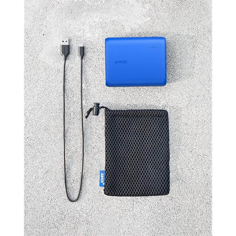 PowerCore 13000, Compact 13000mAh 2-Port Ultra-Portable Phone Charger Power Bank with PowerIQ and VoltageBoost Technology for iPhone, iPad, Samsung Galaxy (Blue)