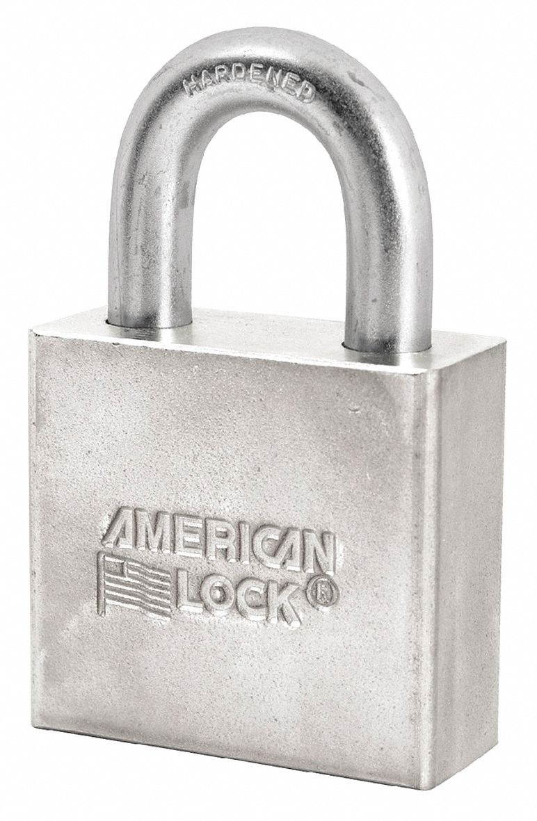 AMERICAN LOCK A50 Keyed Padlock,Different,2"W