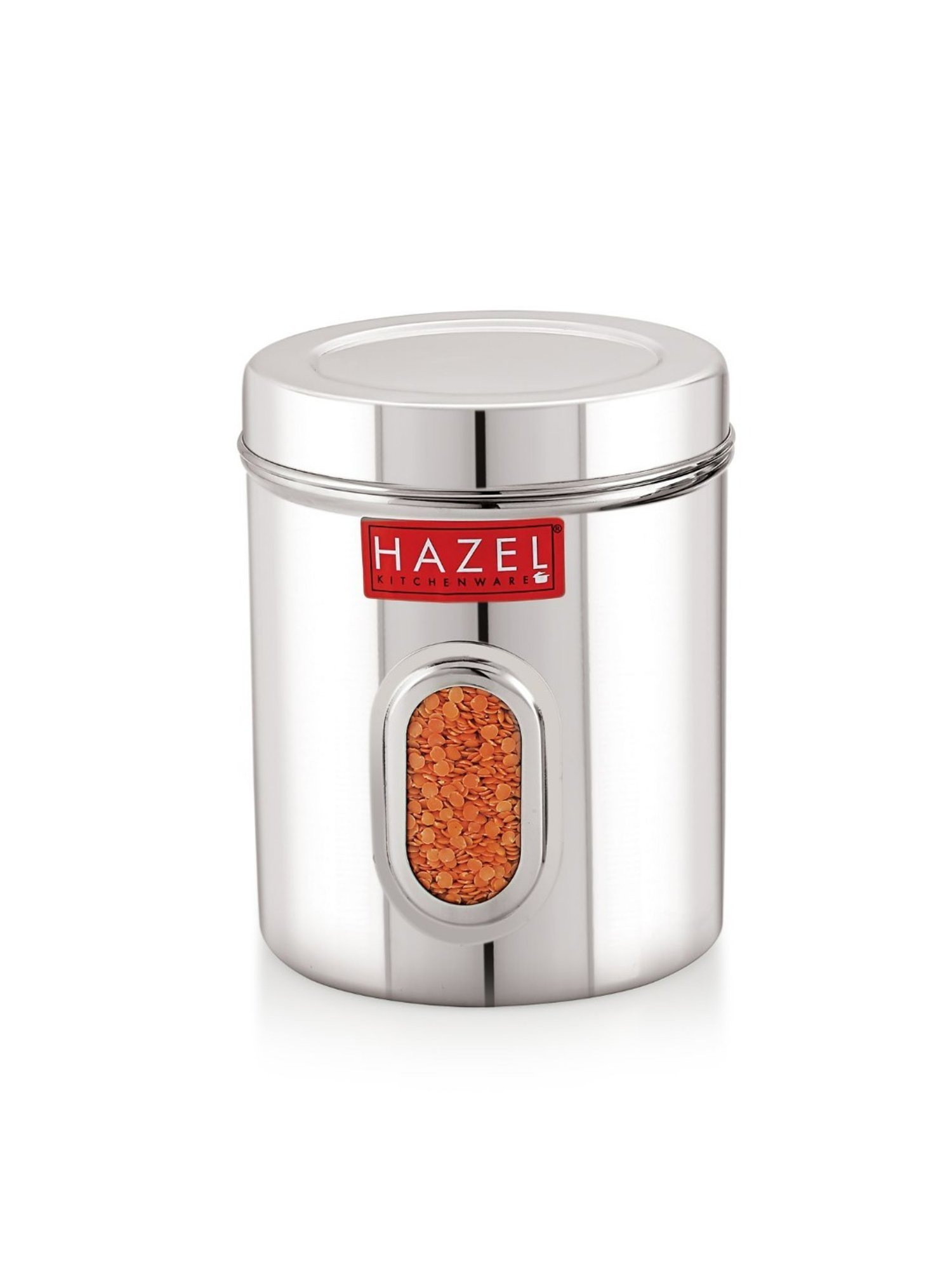 HAZEL Silver Stainless Steel Airtight Container (1.4 L)