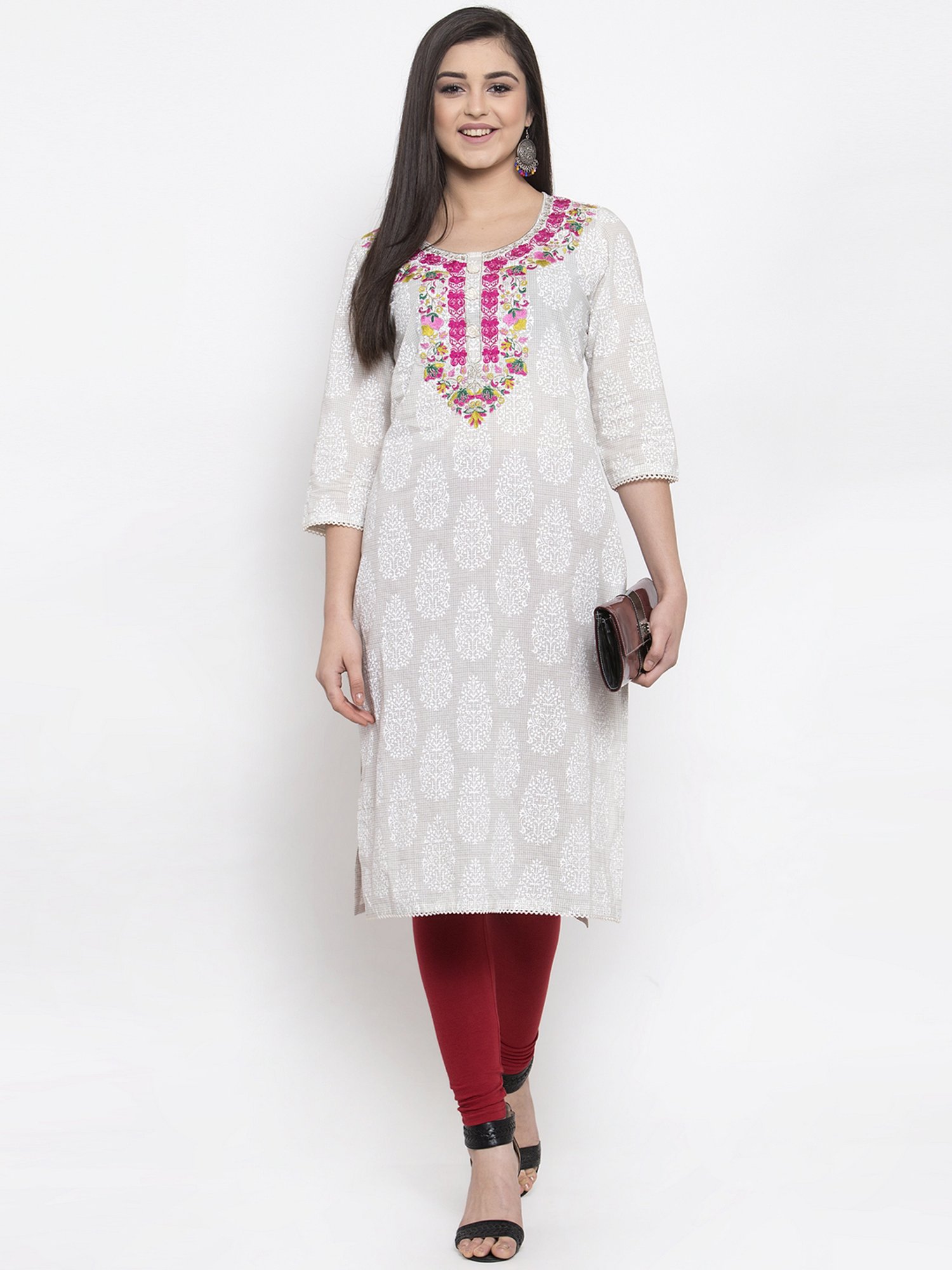 TAG 7 Red & Dark Grey Leggings - Pack of 2