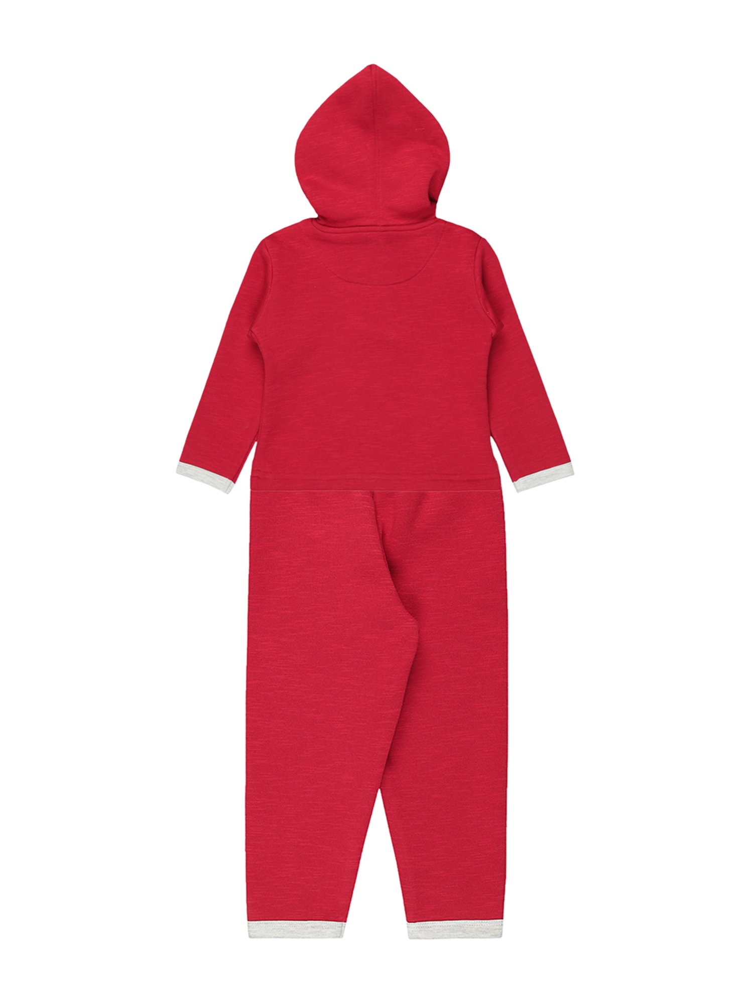 Bodycare Kids Maroon Printed Full Sleeves Hoodie with Pants