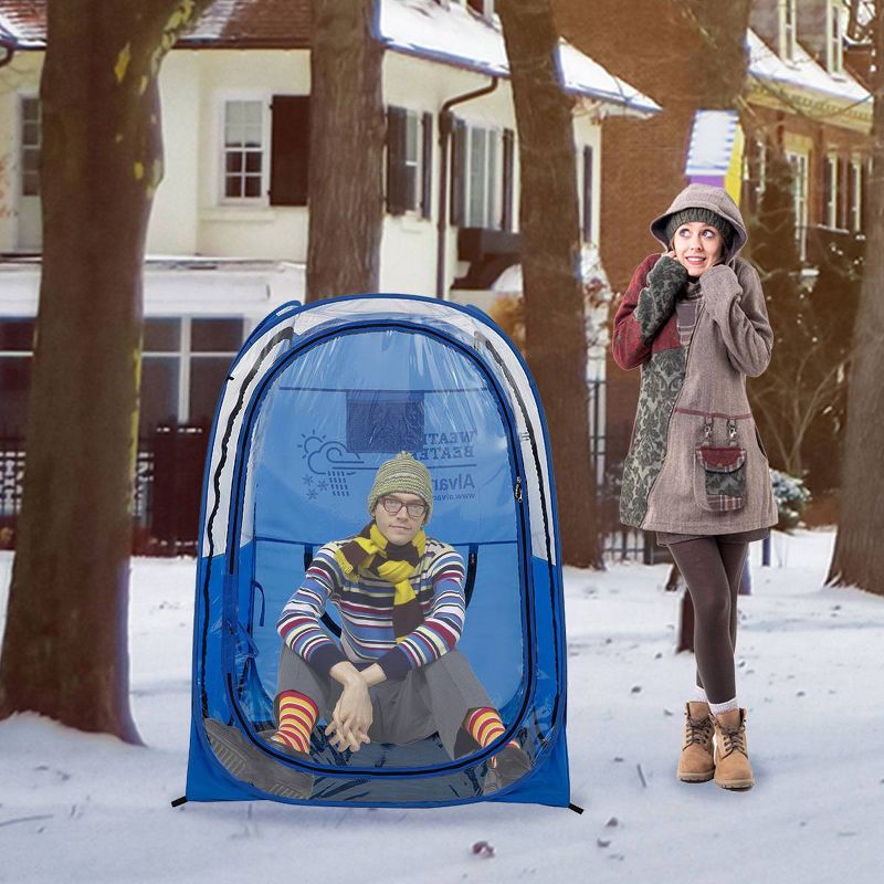 3.5' x 3.5' x 5' Weather-Proof Sports Pod Pop-up Tent - Alvantor