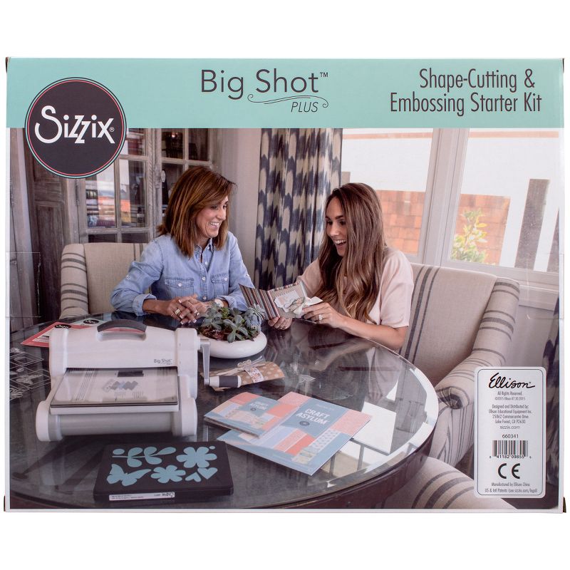 Sizzix Big Shot Plus Starter Kit (US Version)-White W/Gray