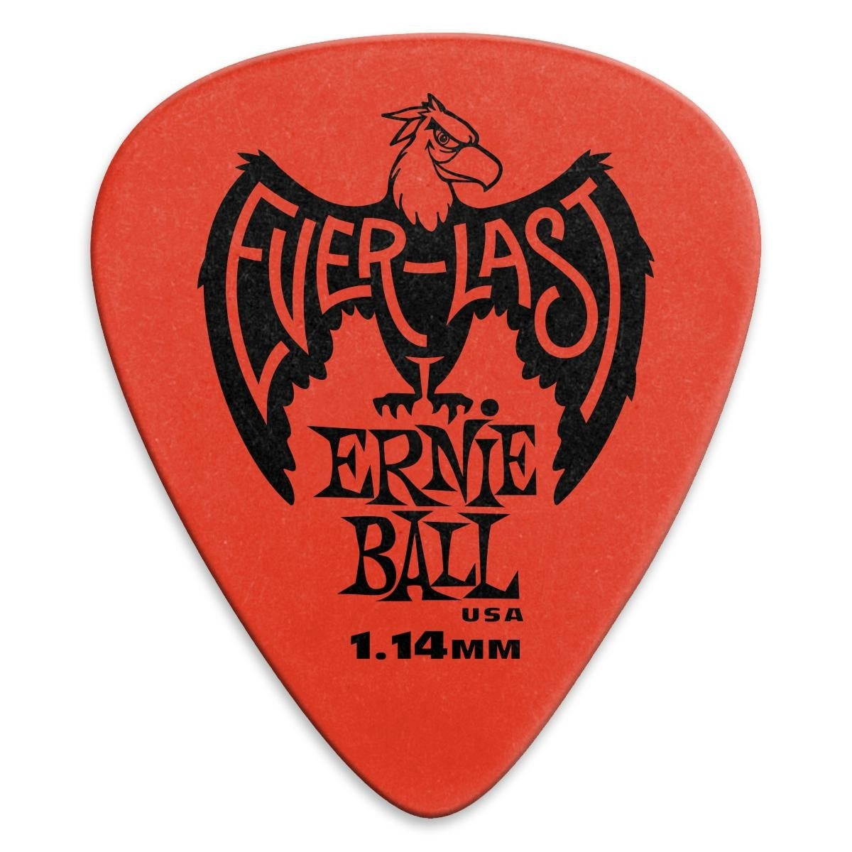 Ernie Ball Everlast Guitar Picks, 12 Pack, 1.14mm