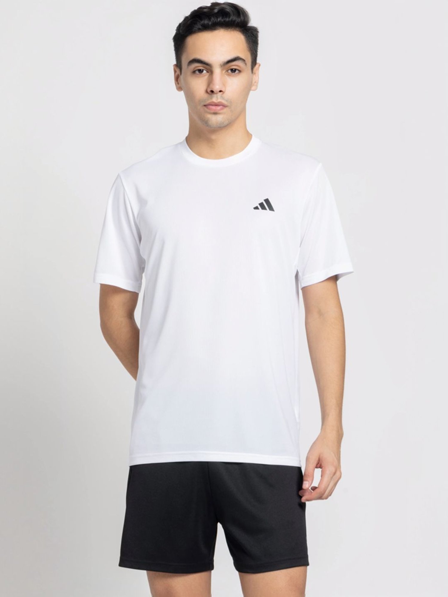 Adidas White Regular Fit T-Shirt