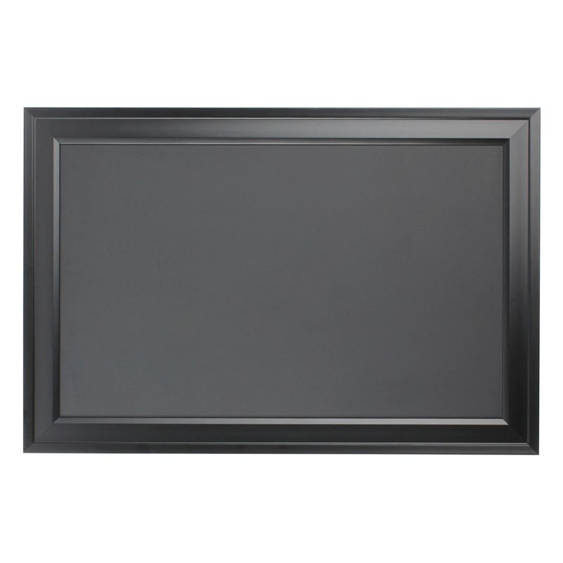 19" x 28" Bosc Framed Magnetic Chalkboard Black - DesignOvation