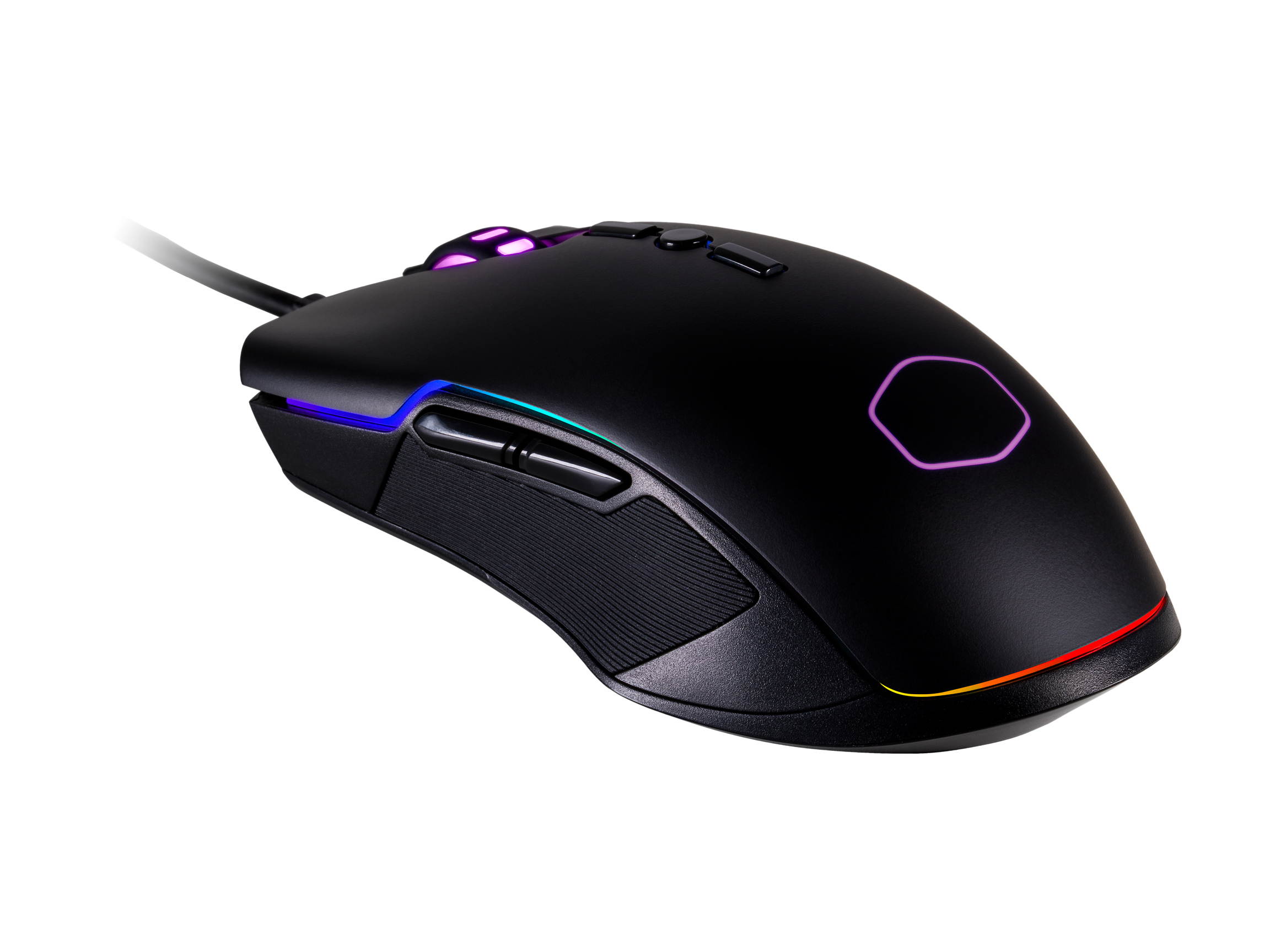 Cooler Master MasterMouse MM530 Ergonomic Gaming Mouse with Precision 12000 DPI Sensor and Durable PBT Buttons w/ Omron Switches