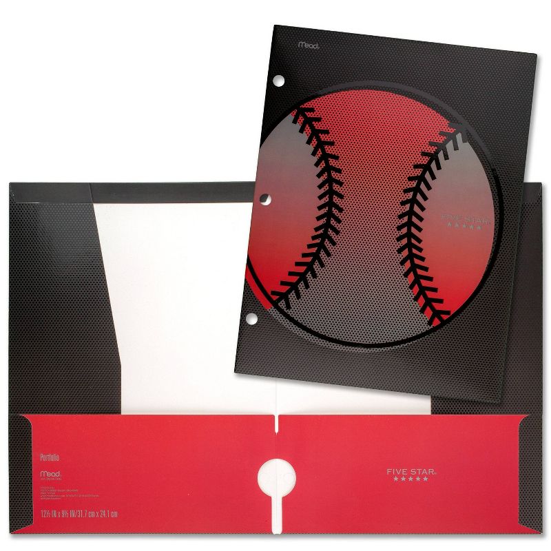 Five Star Baseball 2 Pocket Paper Folder
