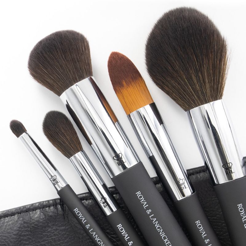 OMNIA Brush Artist, Mathias Alan, 6pc Makeup Brush Set with Wrap