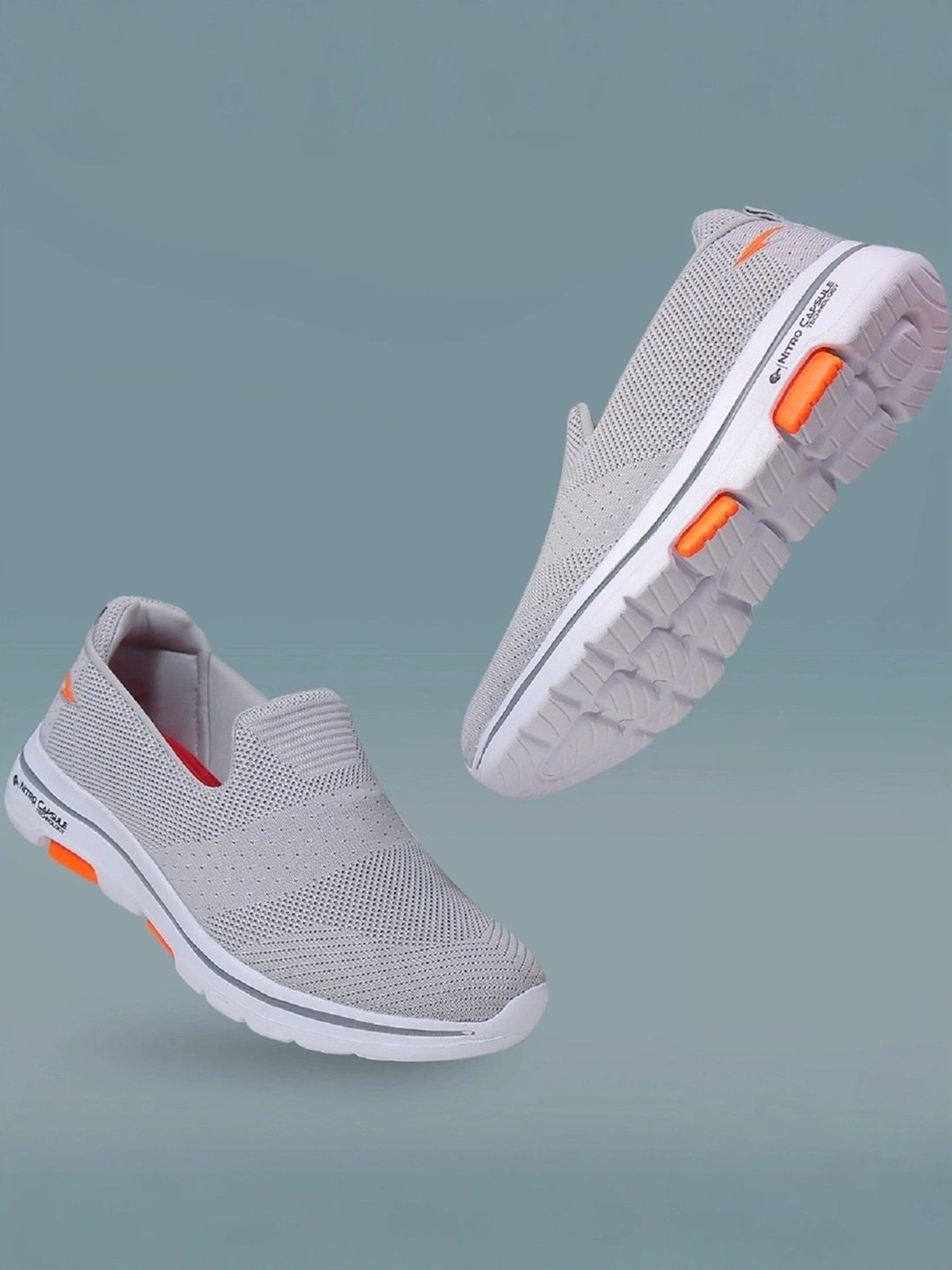 Asian Men's Grey Walking Shoes