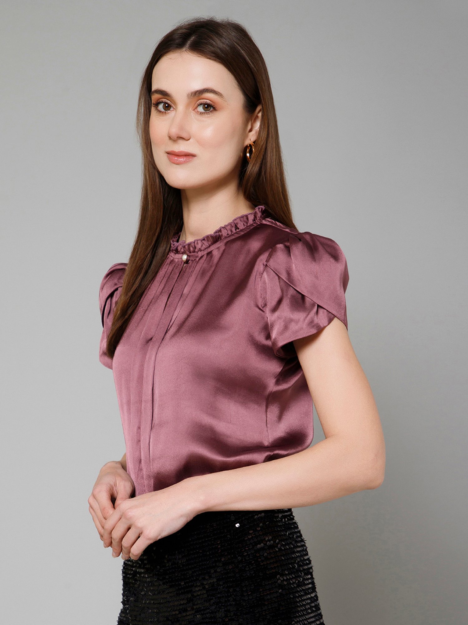 PURYS Wine Regular Fit Top