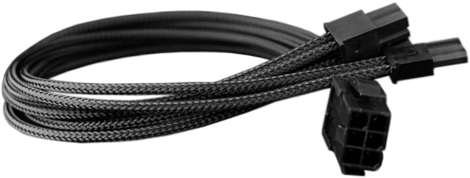 Sleeved Cable - Cable Extension for Power Supply with Extra-Sleeved 24-PIN 6-PIN 4+4 PIN 500mm Length with Combs,Green(19.7 inch/50CM),SC503