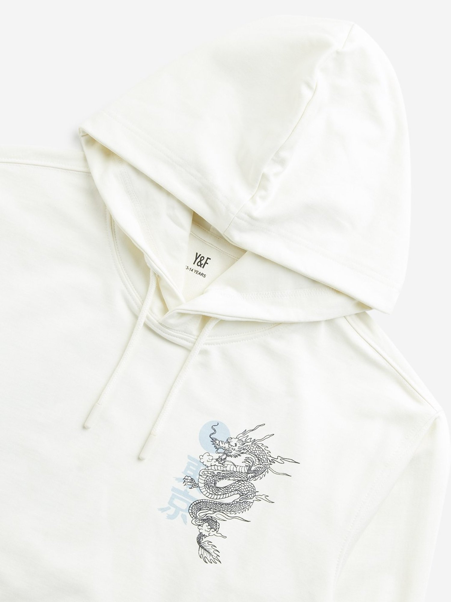 Y&F Kids by Westside Off-White Graphic Design Hoodie