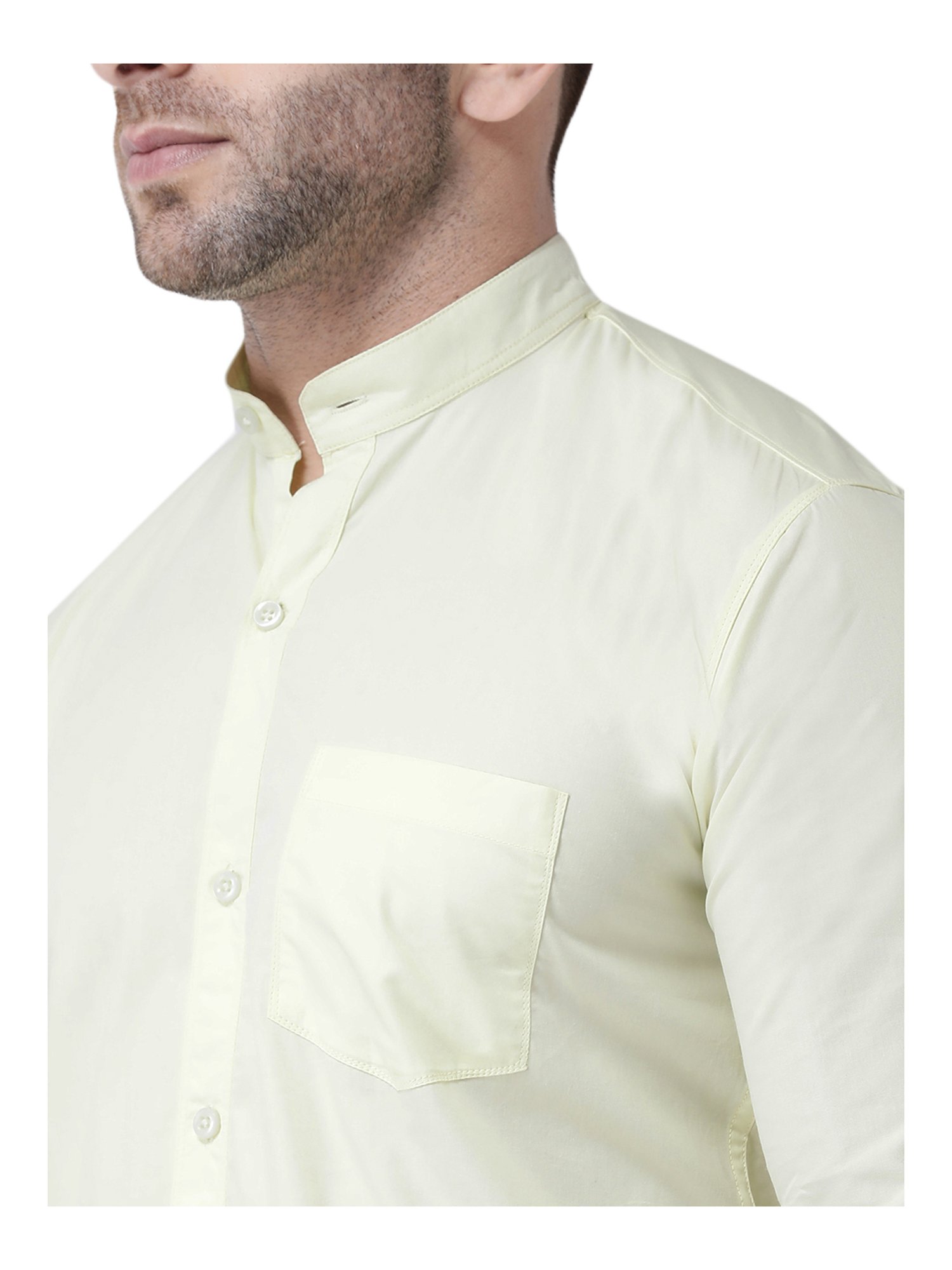 Hang Up Green Cotton Slim Fit Shirt