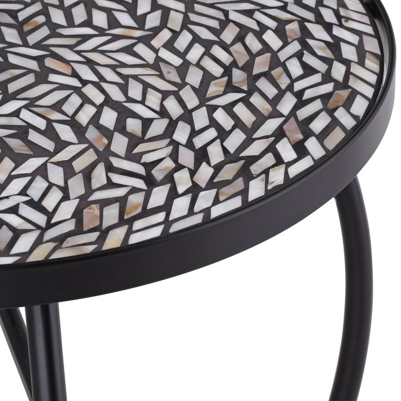 Aluminum Square Patio Side Table - Brown - Crestlive Products