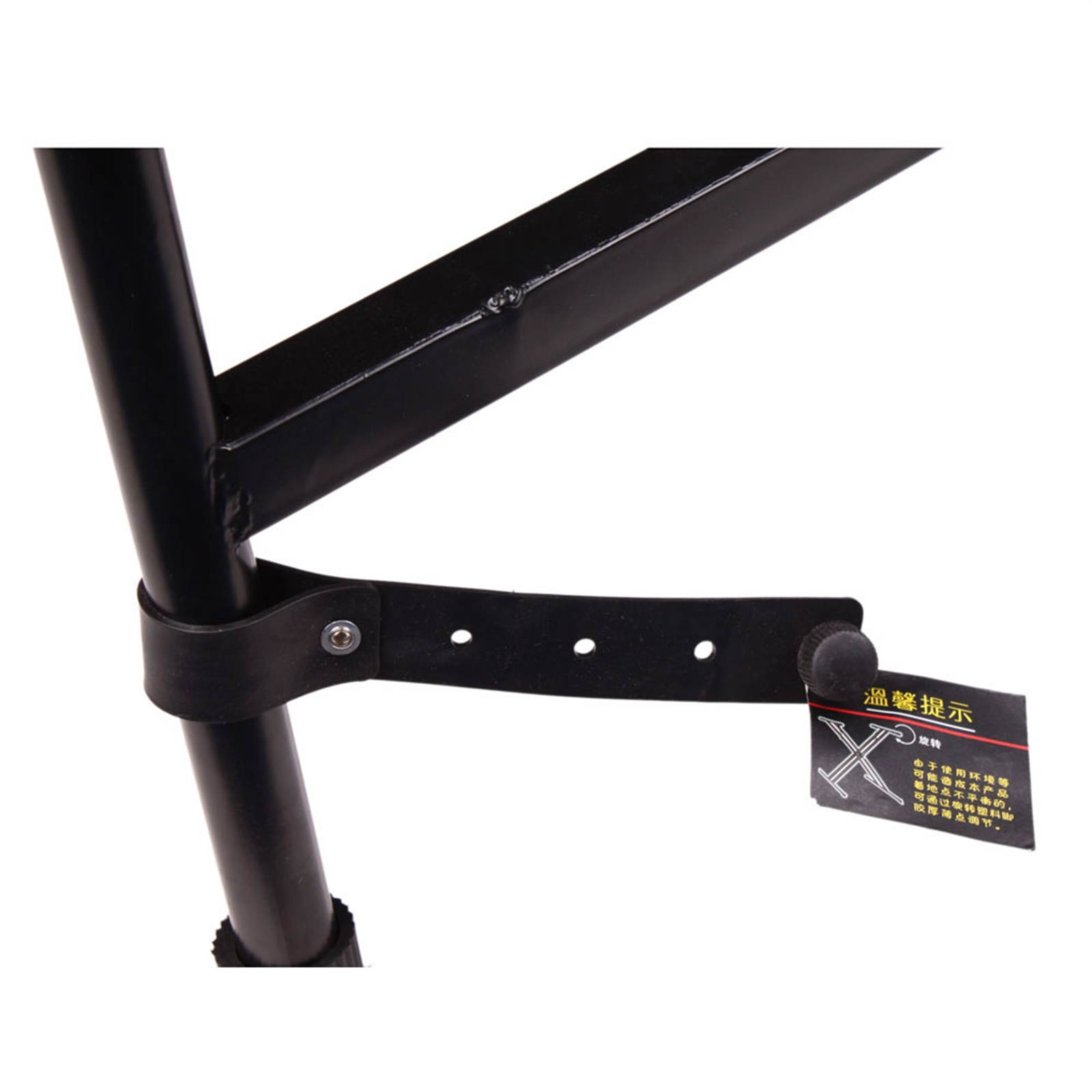Glarry Single-tube X-type Keyboard Stand Black
