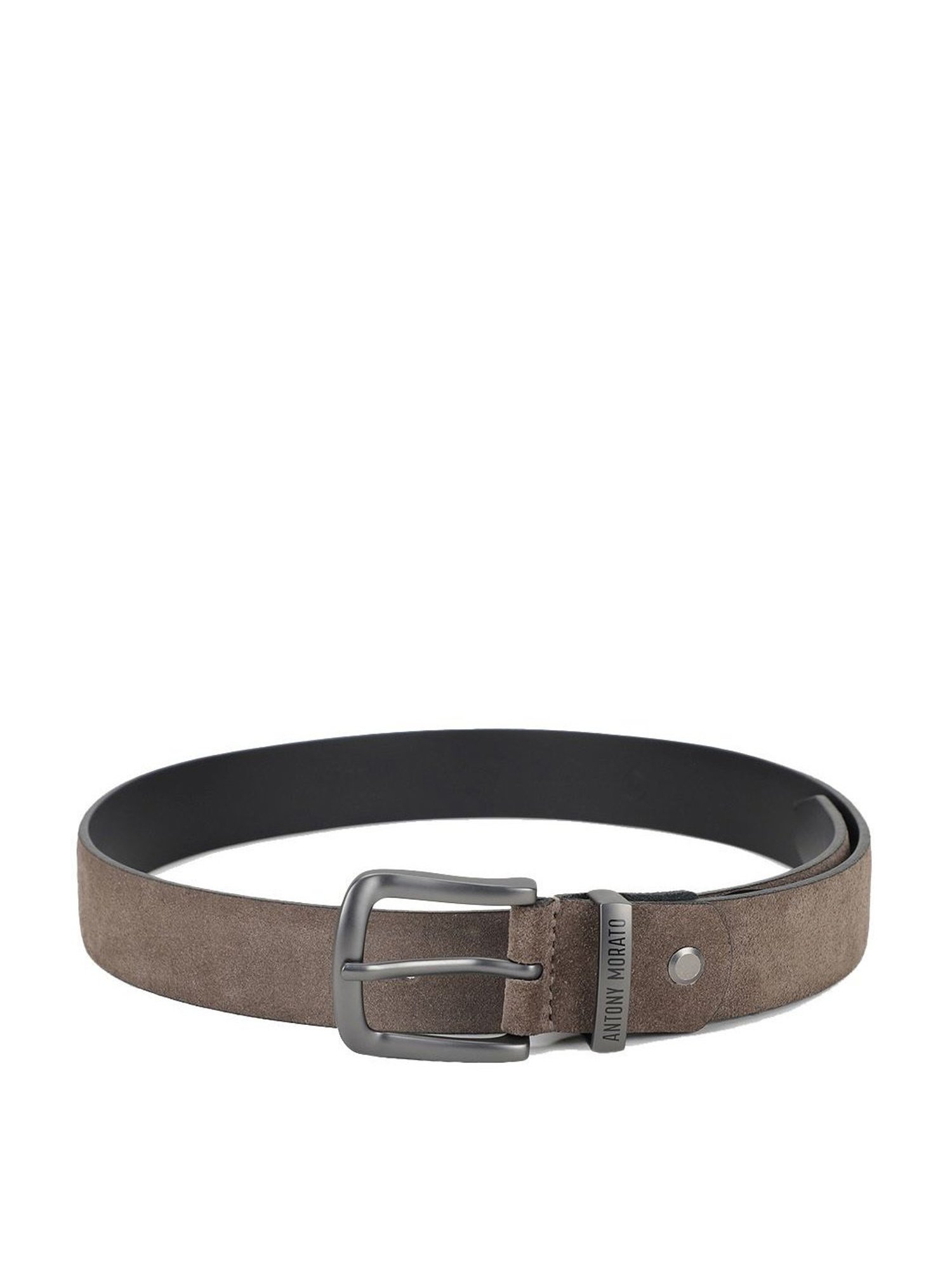 Antony Morato Beige Leather Textured Waist Belt