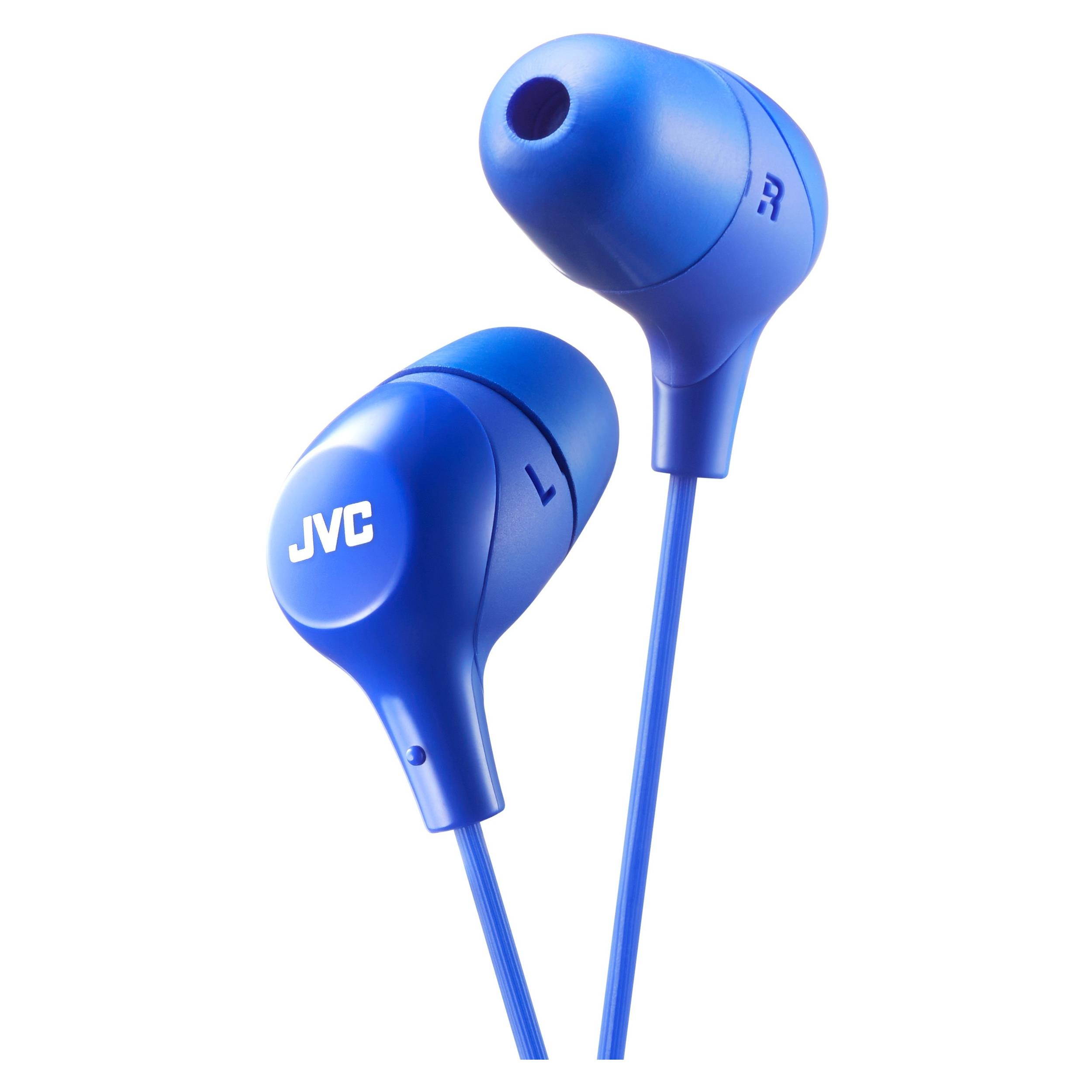 JVC HAFX38A Marshmallow(R) Inner-Ear Headphones (Blue)