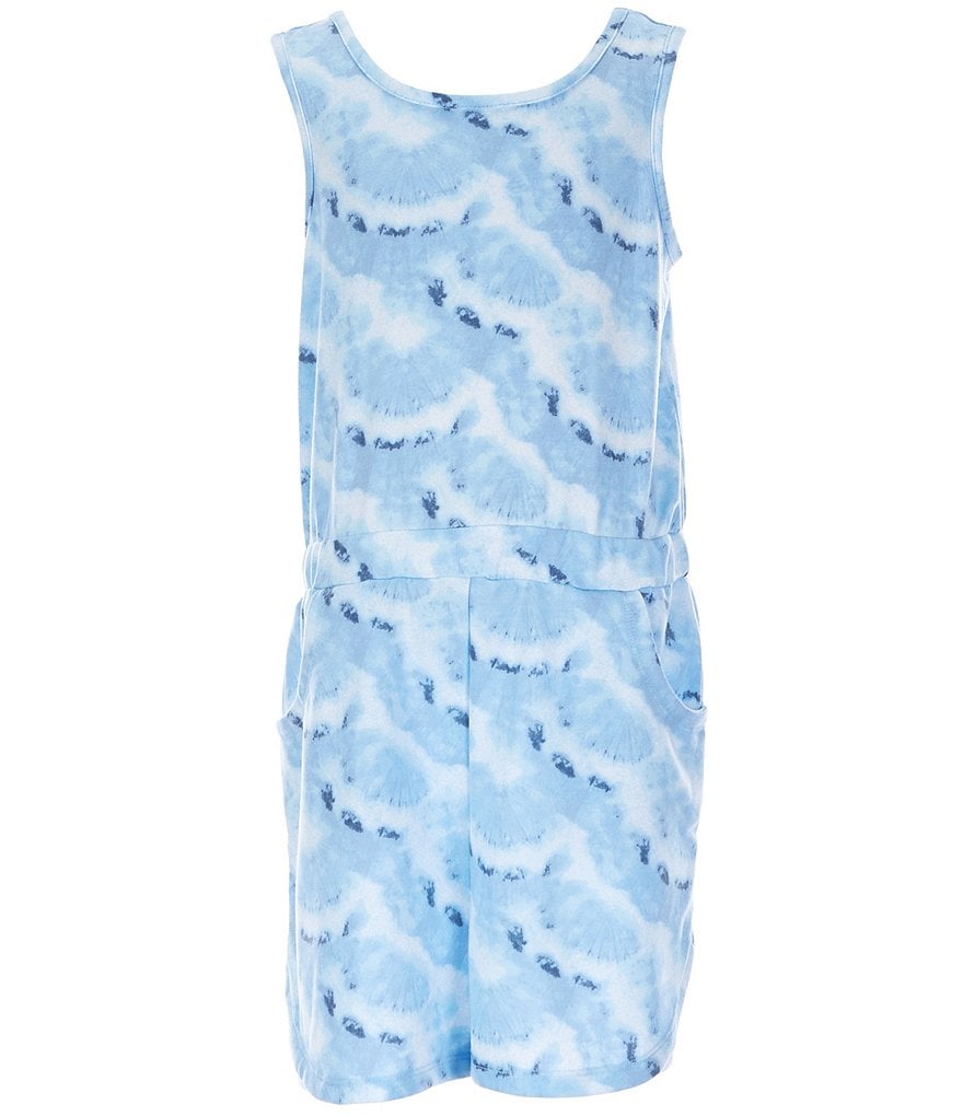 Dream Life Big Girls 7-16 Tie-Dye French Terry Lounge Romper