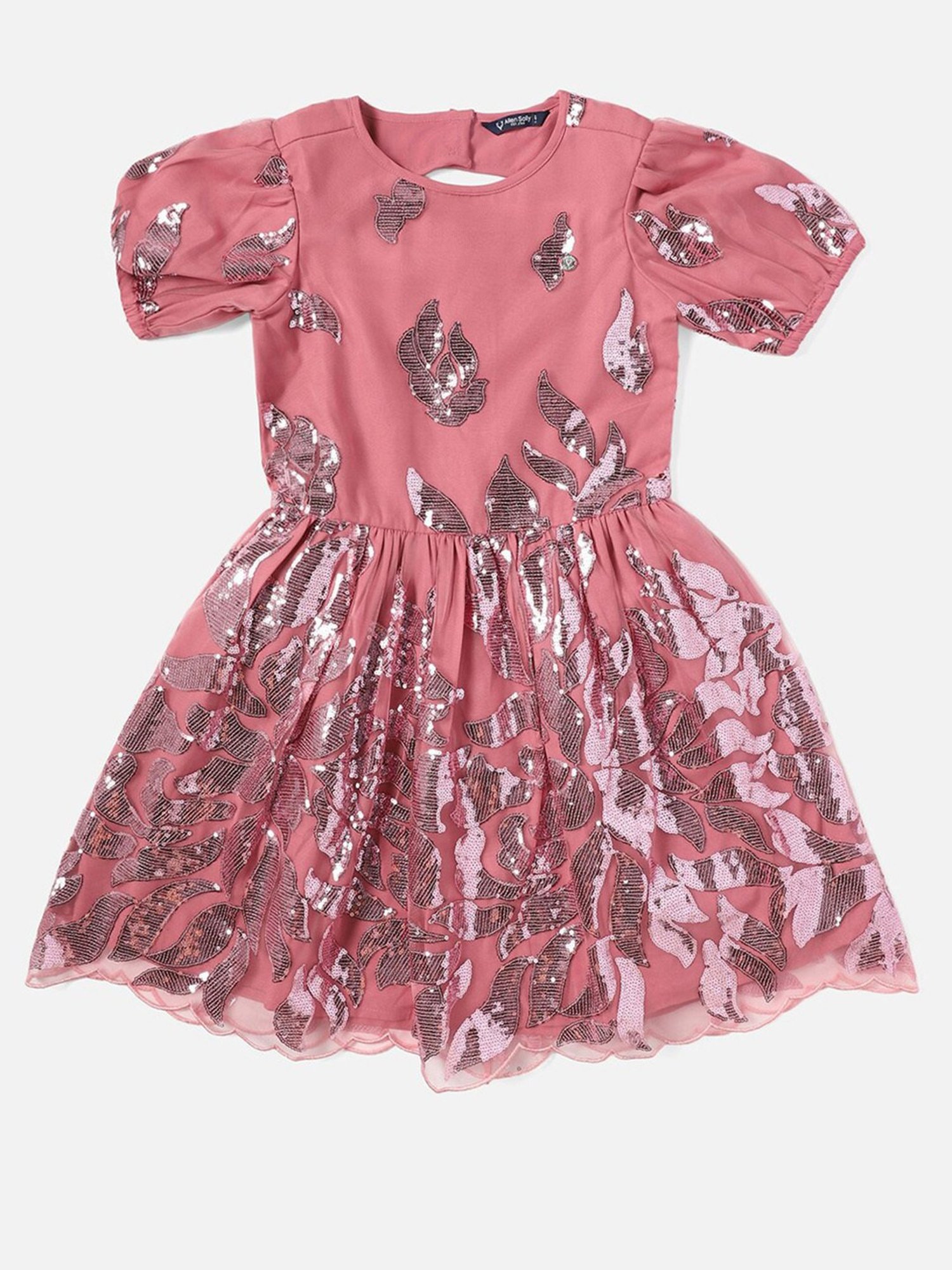 Allen Solly Junior Pink Embellished Frock