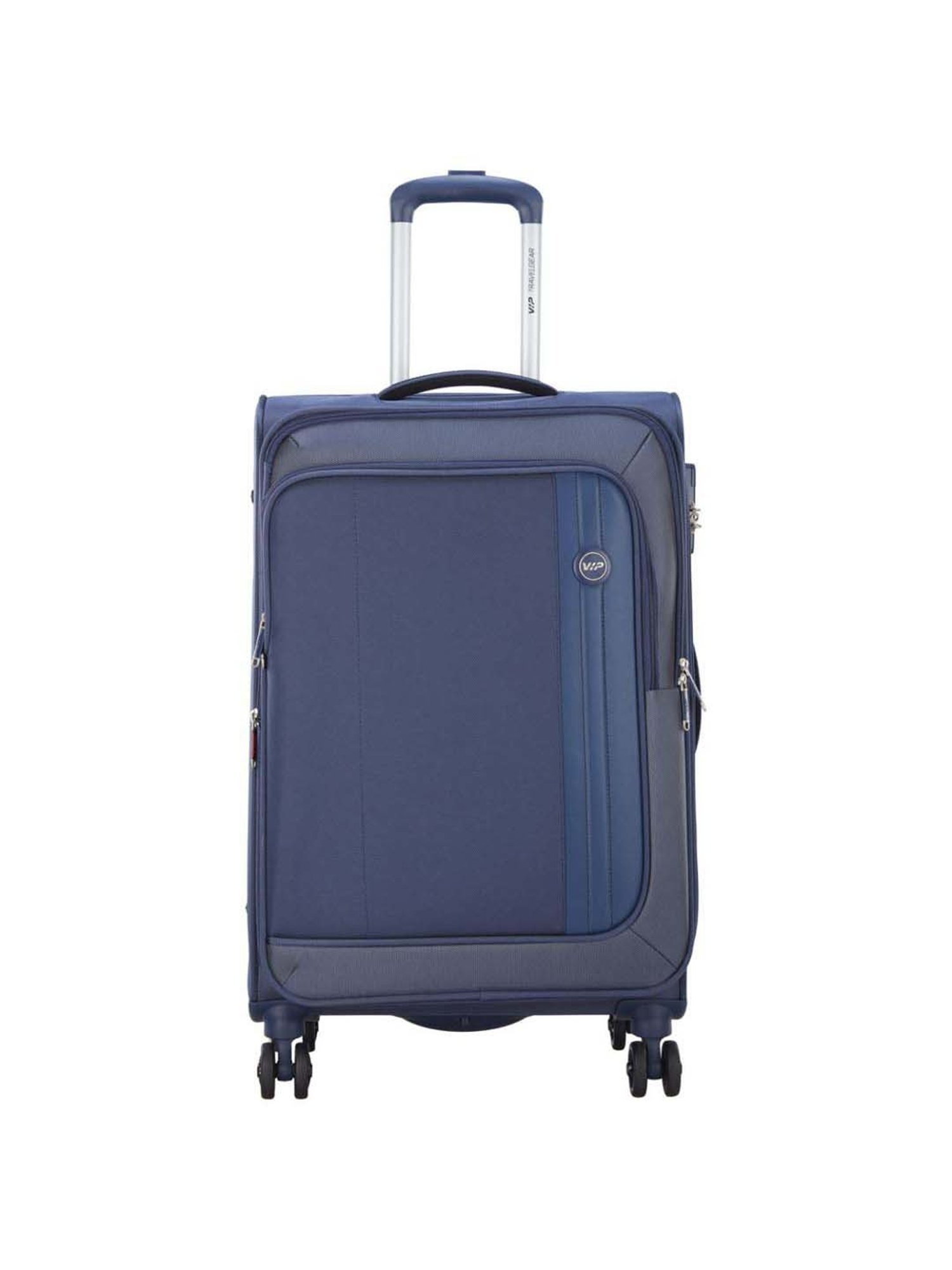 VIP Unicorn Nxt Blue Solid Soft Medium Trolley Bag - 43 cm