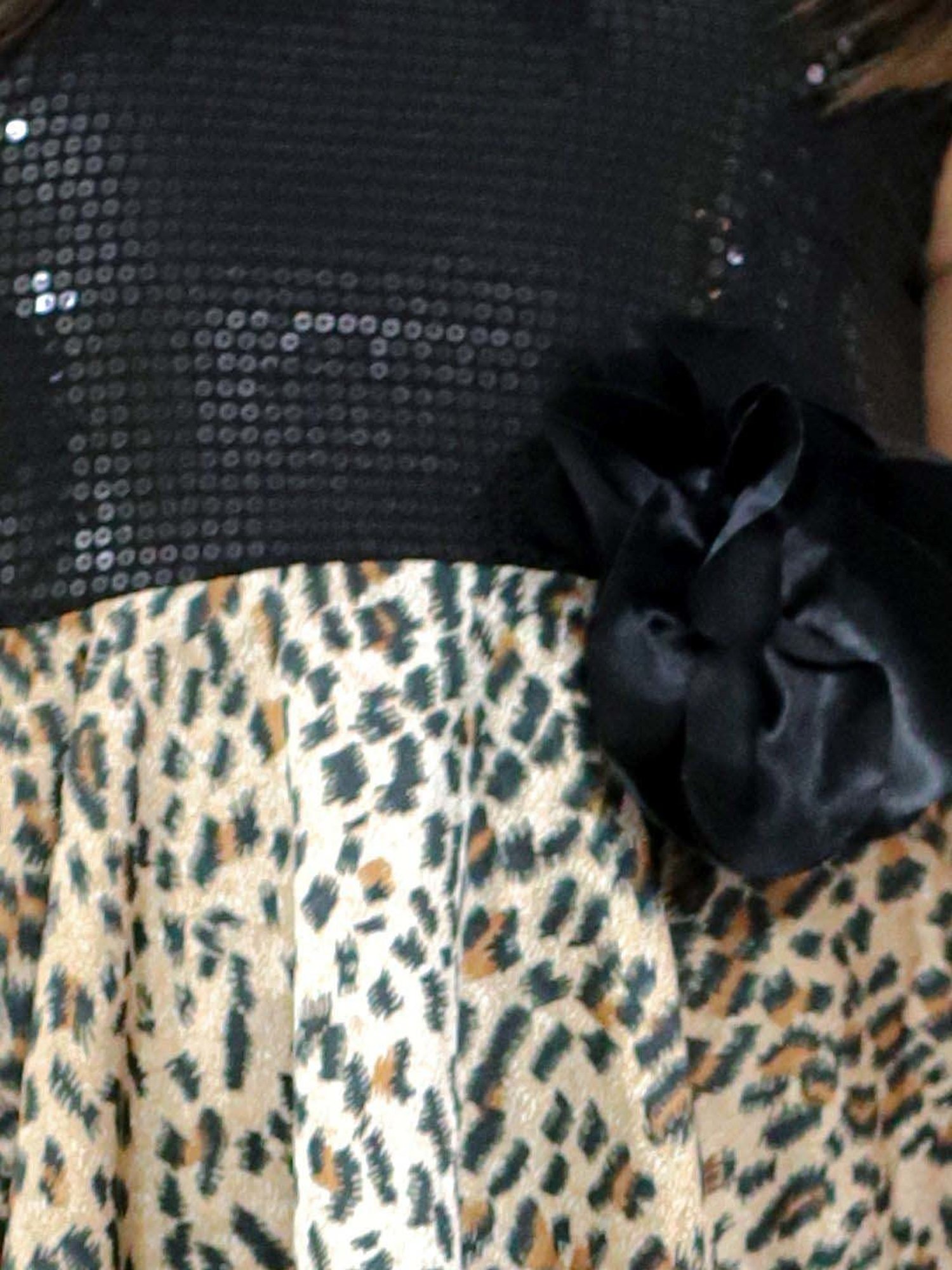 KidsDew Black Applique Dress