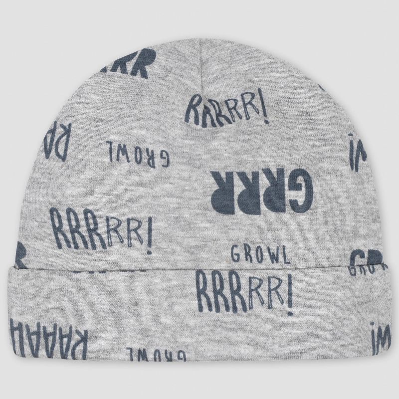 Yoga Sprout Baby Boy Cotton Caps 3pk, Fox, 0-6 Months