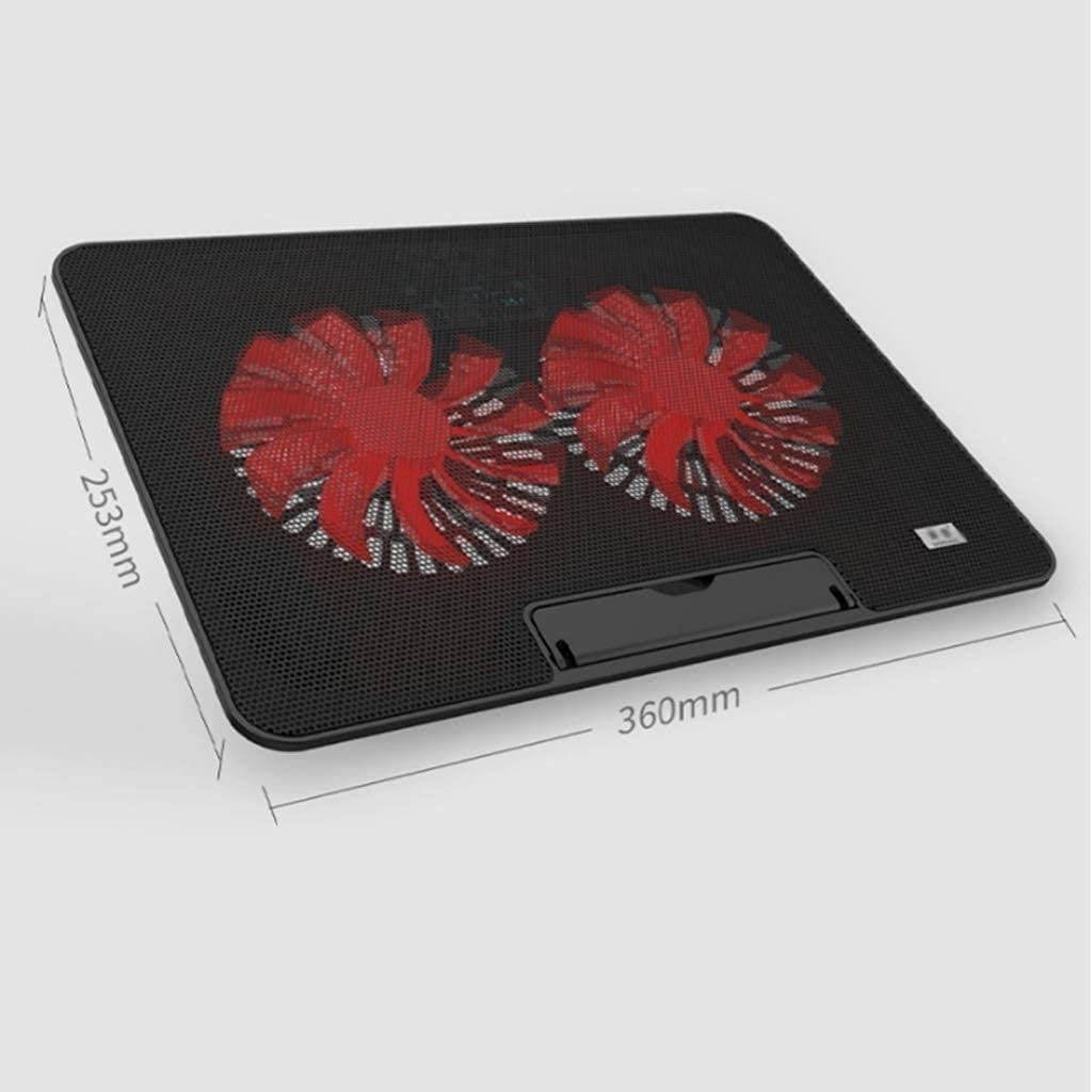 RGB Laptop Cooling Pad with 6 Quiet LED Fans 5 Heights Adjustable and Phone Stand, Dual USB Ports Gaming Laptop Cooler for 11"-18" Gaming Laptops (Blue)