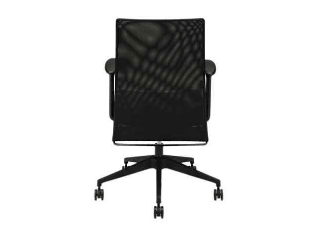 HON Wave Mesh High-Back Task Chair, with Height-Adjustable Arms, in Black (HVL702)