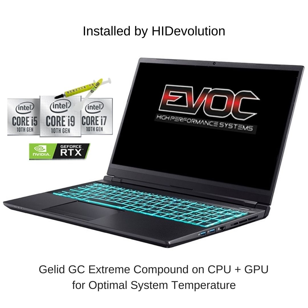 EVOC High Performance Systems PC502B (PC50DR-D) 15.6" FHD 144Hz, 2.2 GHz i7-10870H, RTX 3070, 32 GB 3200MHz RAM, 512 GB PCIe SSD