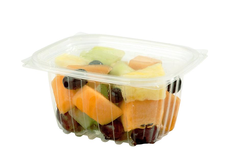 World Centric RD-CS-16, 16-Ounce Clear Ingeo Rectangular Deli Containers, 900/CS