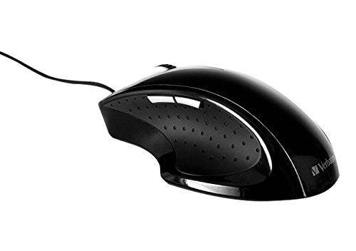 Verbatim 49017 GO Ergo Optical Desktop PC Mouse, PC/Mac, 2 Ways