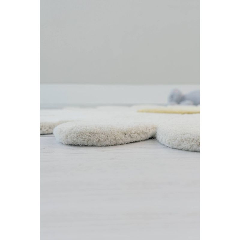 3'x3' Daisy Flower Kids' Rug - Nico & Yeye