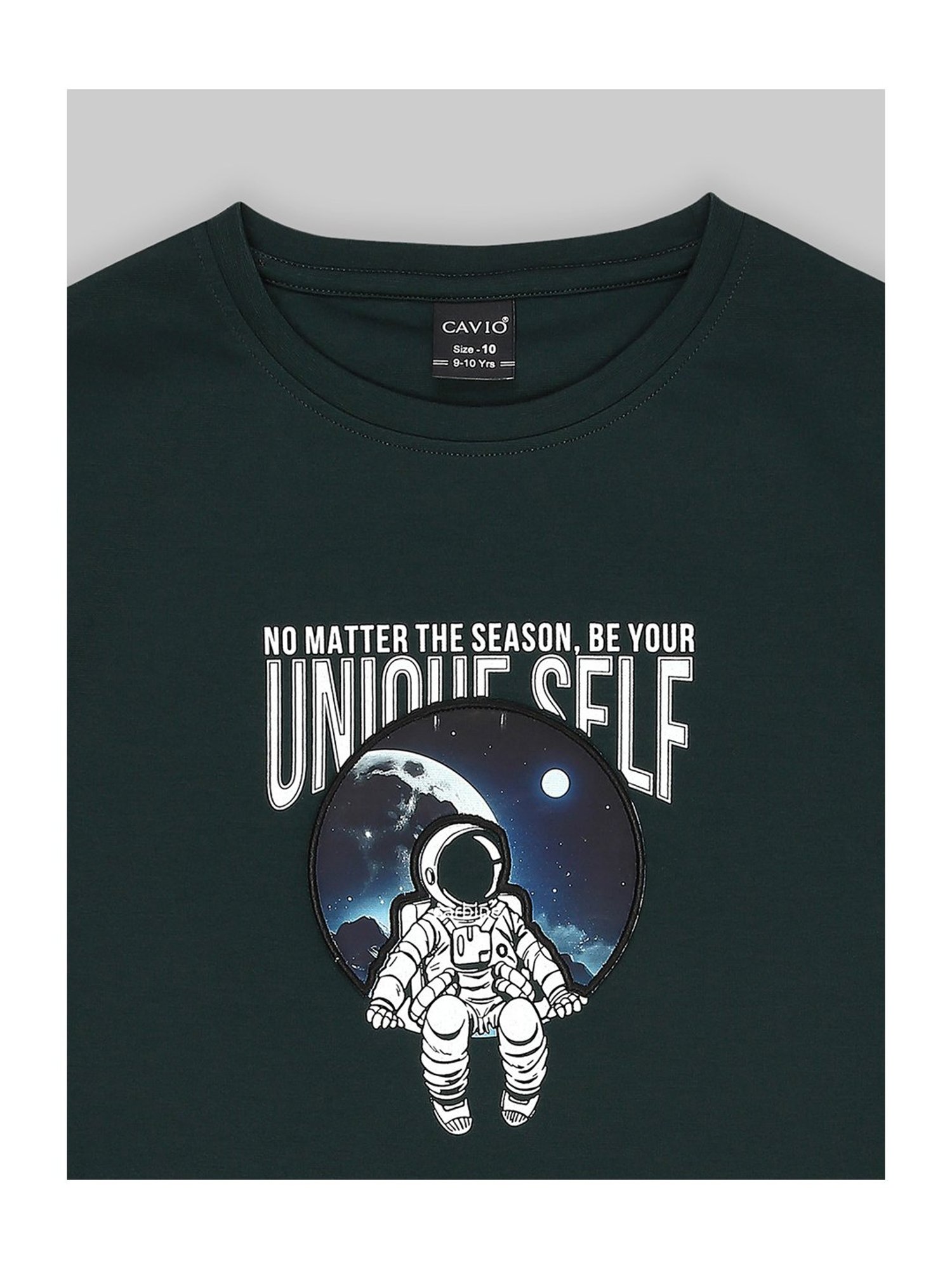 Pantaloons Junior Navy Cotton Printed T-Shirt