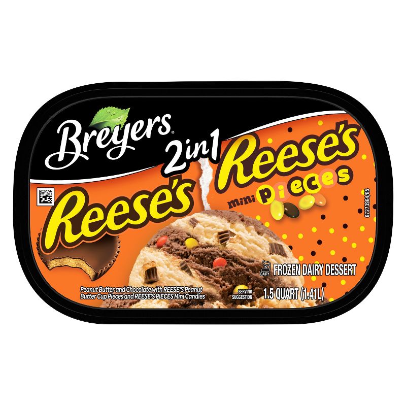 Breyers Reese's Chocolate Reese's Mini Pieces 2in1 Ice Cream - 48oz
