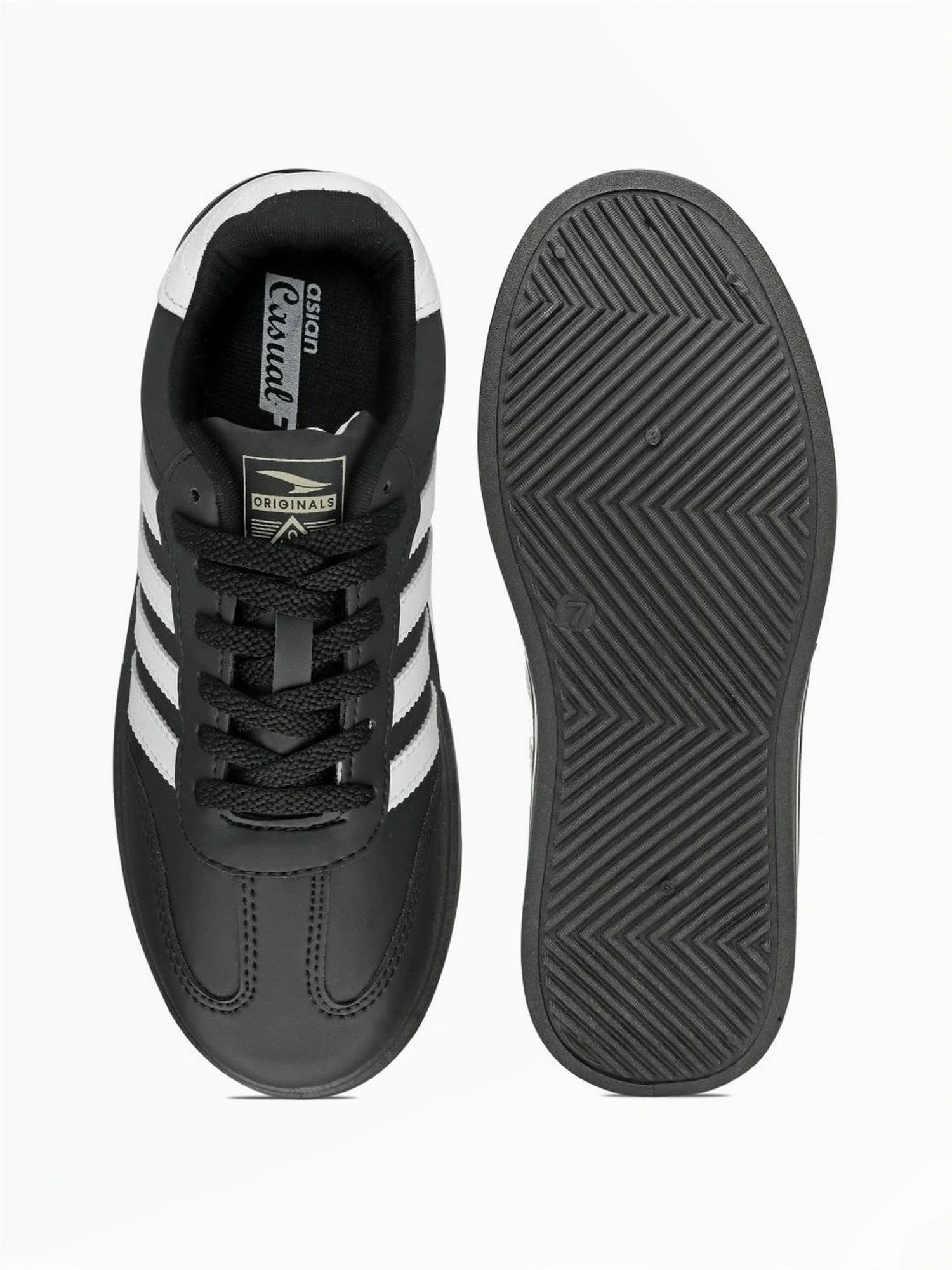 Asian Men's Black Casual Sneakers