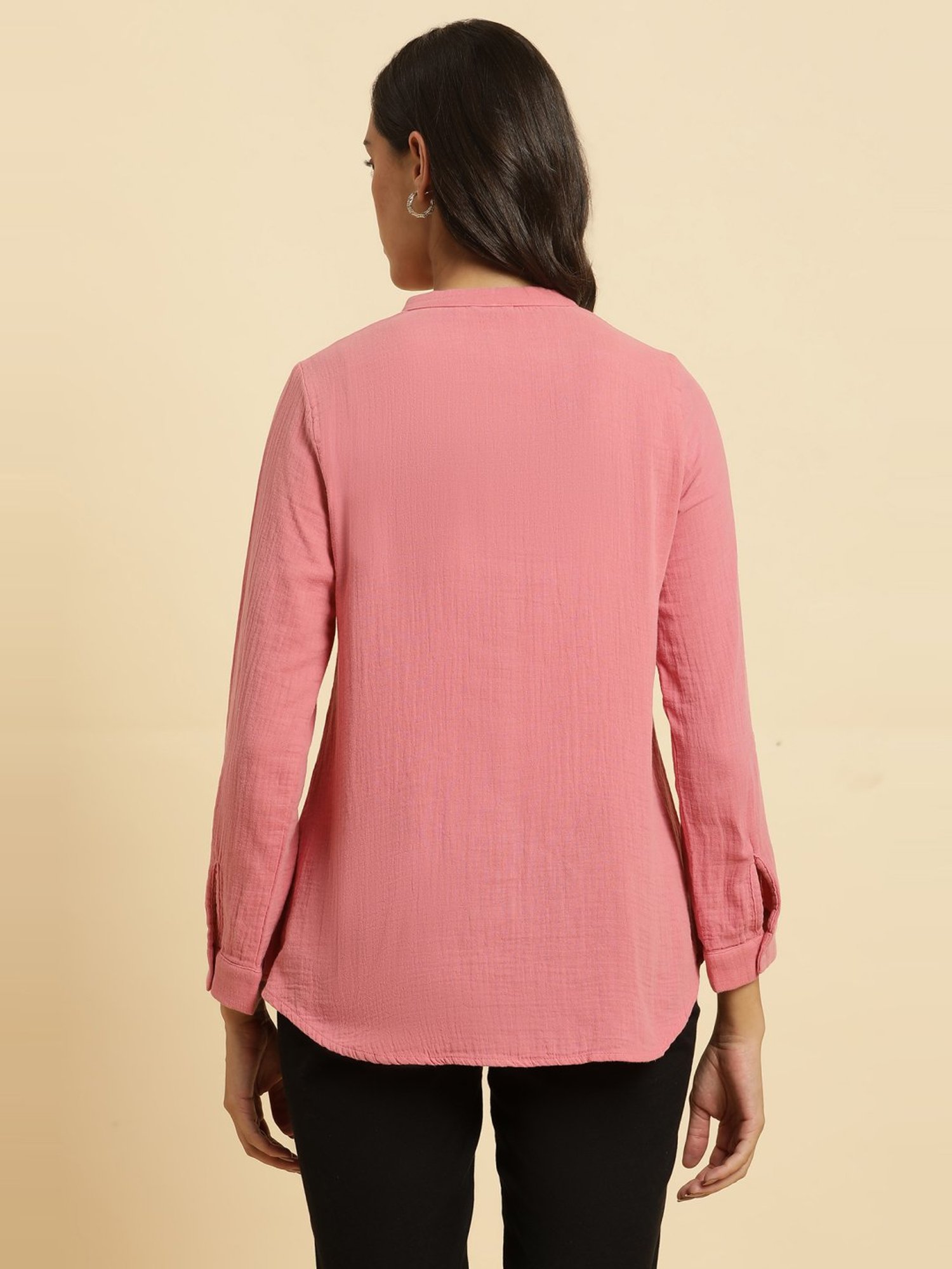 W Pink Cotton Top
