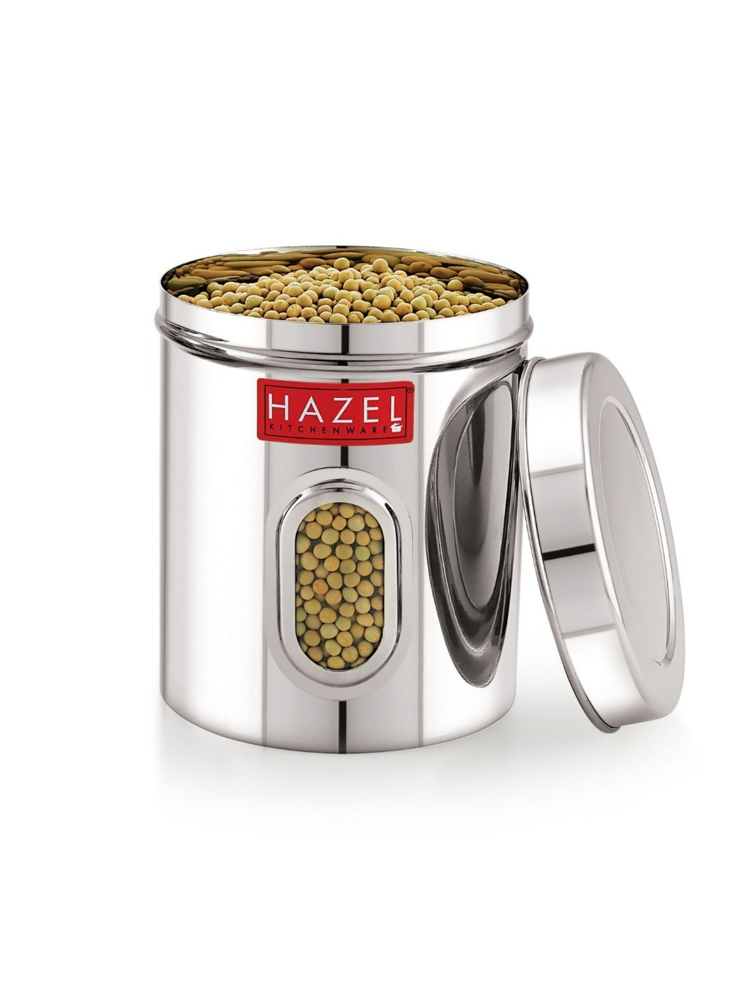 HAZEL Silver Stainless Steel Airtight Container (1.4 L)