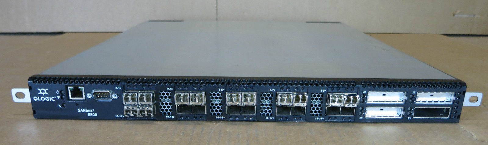 SB5802V QLogic SANbox 5802V Fibre Channel Switch 8-8Gb Device Ports 4-10Gb Ports