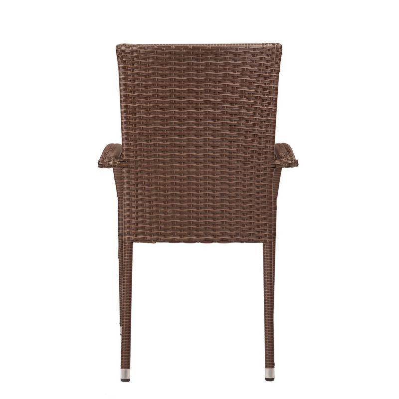 Morgan 4pk Outdoor Patio Wicker Chair - Balkene Home