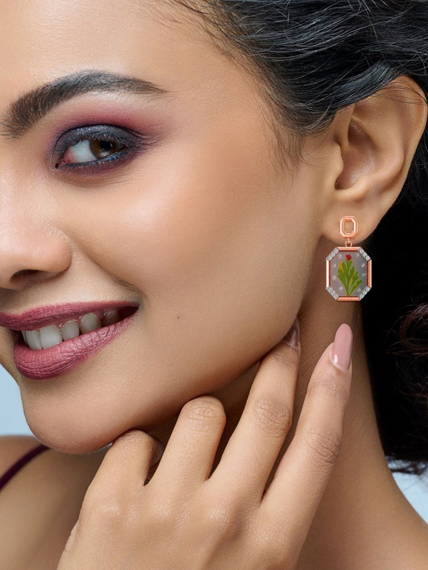 Joyalukkas 18k Gold Dazzle Diamond Drop Earrings