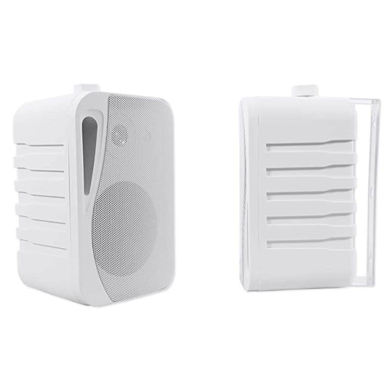 Pair  HP4S 4 OutdoorIndoor Home Theater Speakers with Swivel Bracket