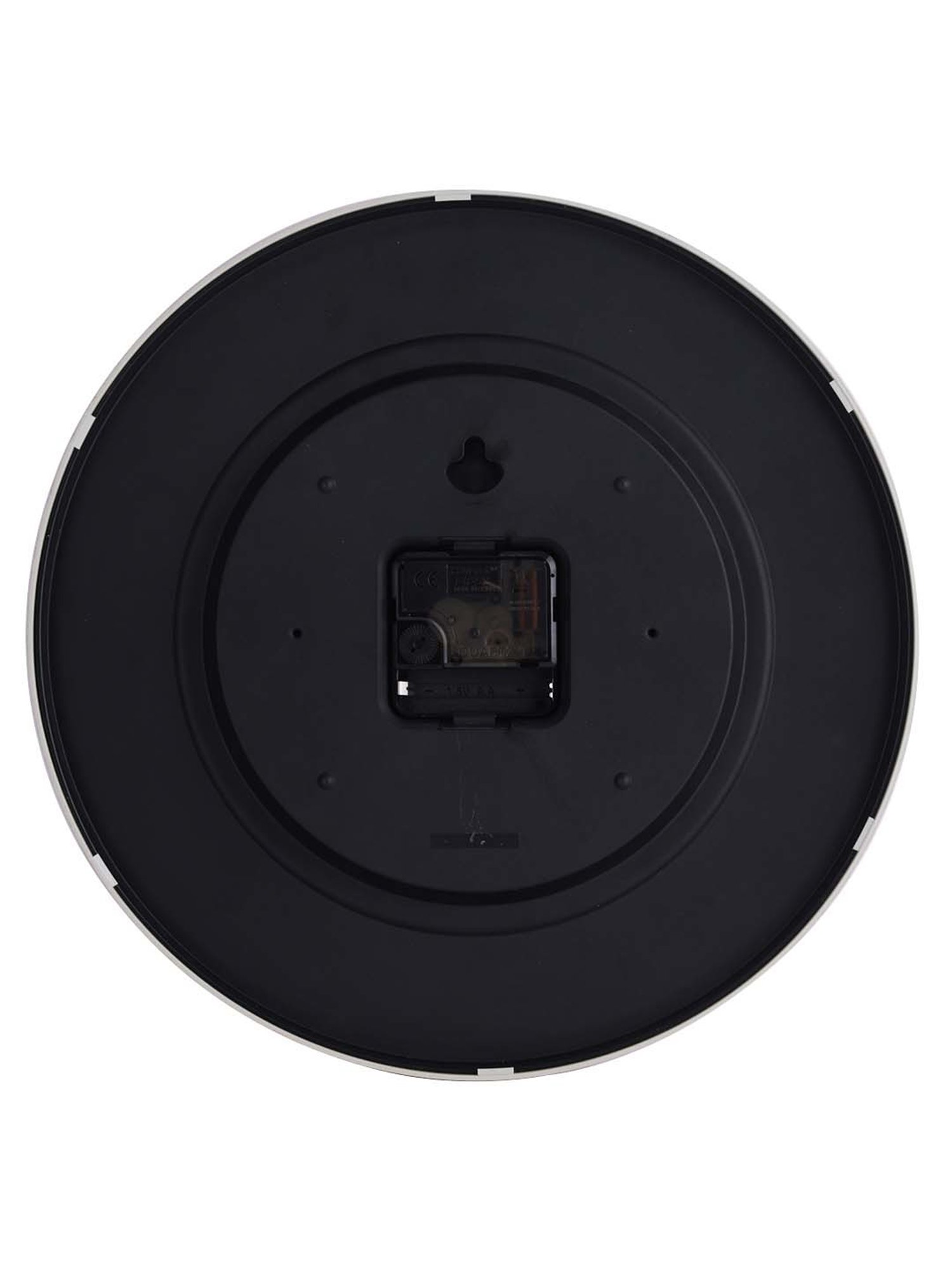 Braun Black Classic Large Analog Wall Clock With Silent Sweep Movement