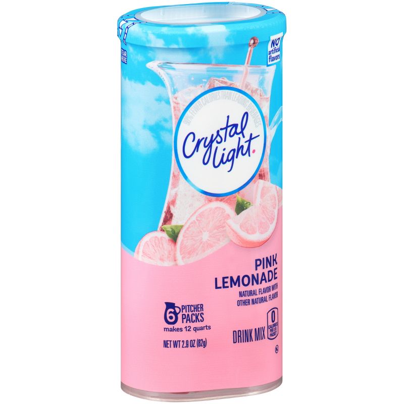 Crystal Light Natural Pink Lemonade Drink Mix - 6pk/0.483oz Pouches