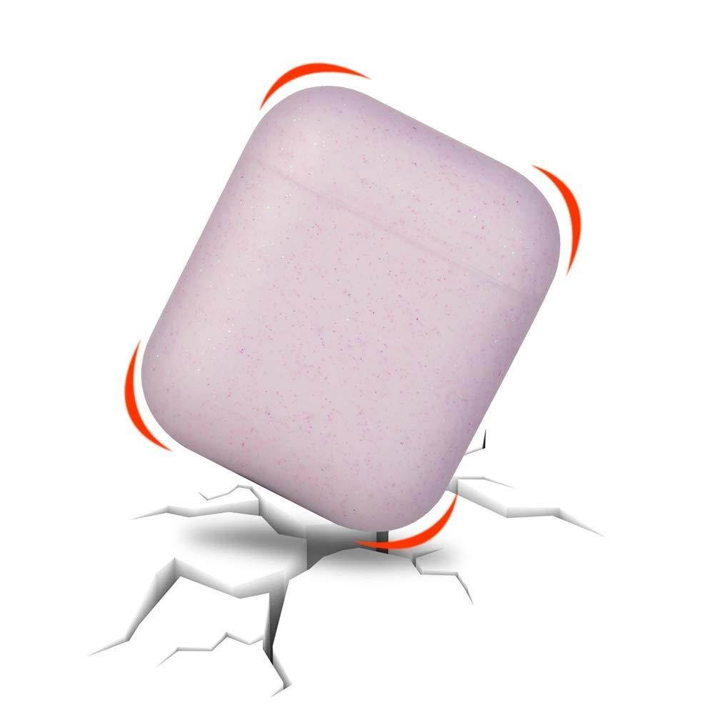 AirPods Case,Teyomi Protective Silicone Cover Skin with Sport Strap for Apple Airpods Charging Case (Airpods Case-Glitter Pink)